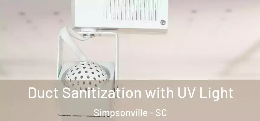  Duct Sanitization with UV Light Simpsonville - SC